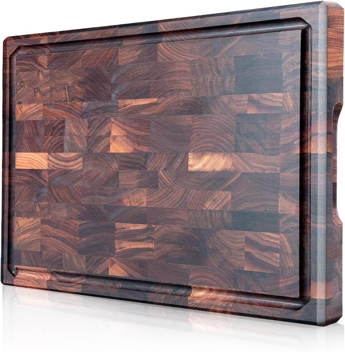 Black Walnut Chopping Board with Juice Groove, 42 x 30cm — Grove NH-1468