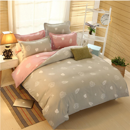 Pure Cotton Quilt Cover Set, Solid Colour 4 Piece — Quietude NH-885