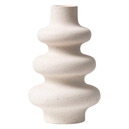 Ceramic Vase Matte, Textured Granular Glaze — Vessel NH-409