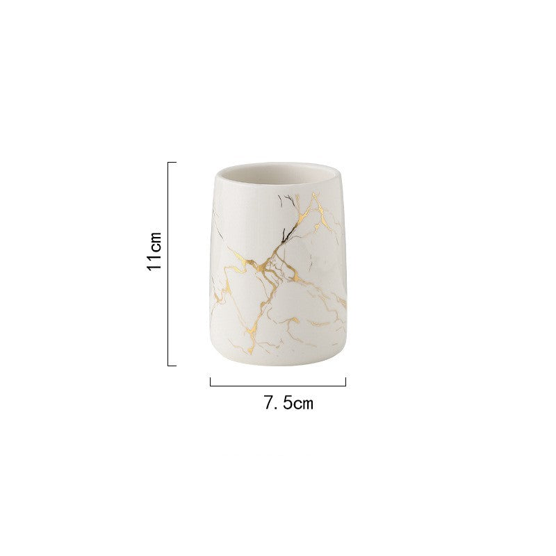 Ceramic Basin Pieces, Cup, Bottle or Tray — Basin NH-482