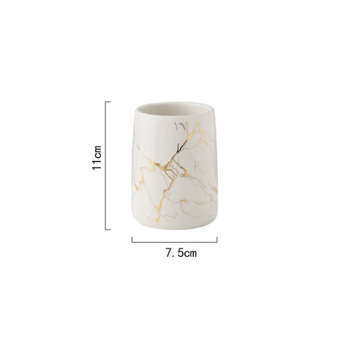Ceramic Basin Pieces, Cup, Bottle or Tray — Basin NH-482