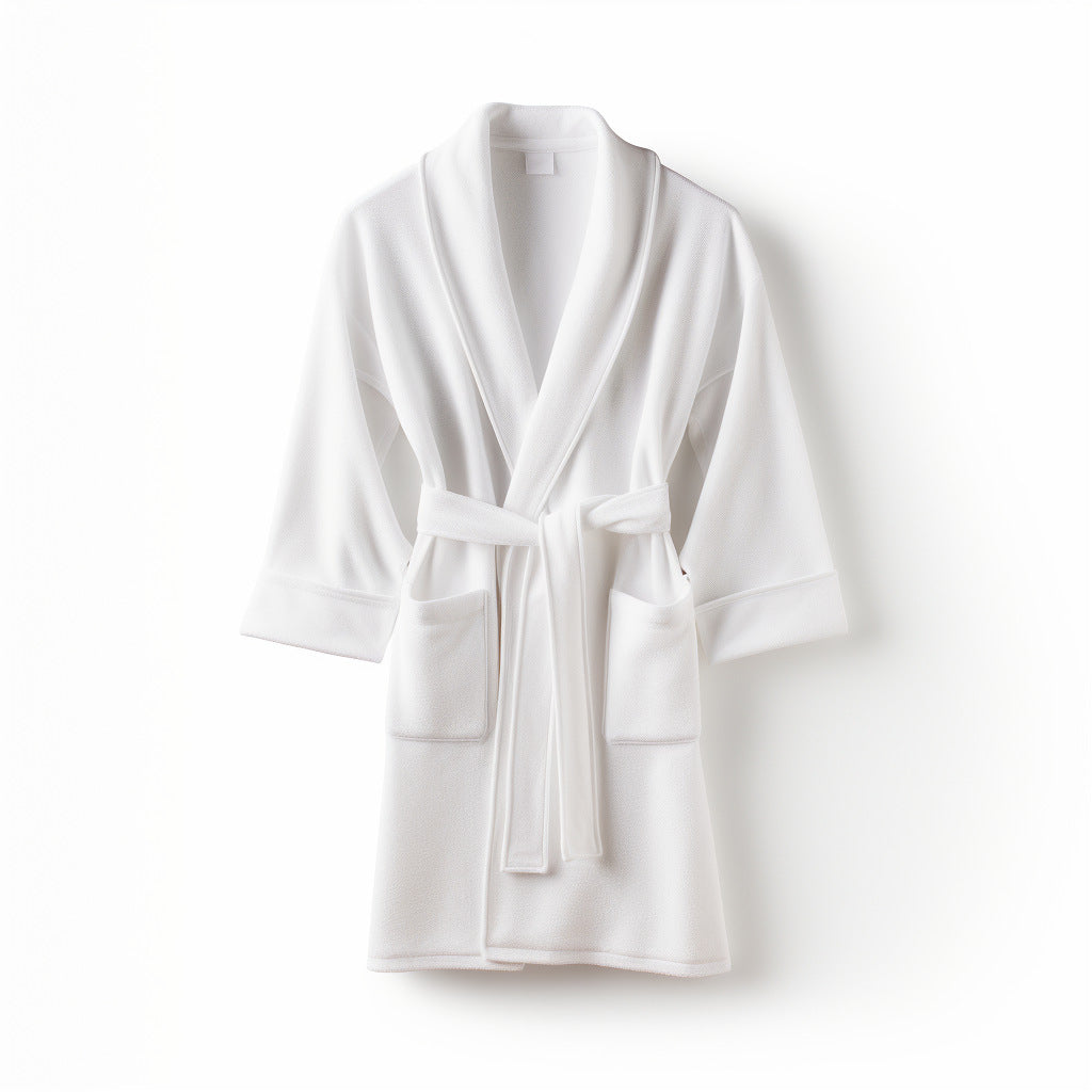 Plush Fleece Bathrobe, Thick Absorbent Shower Robe — Balnea NH-805