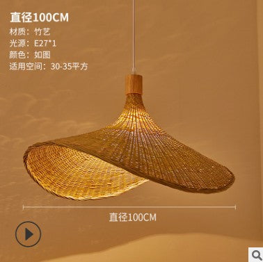 Large Bamboo Pendant Light, 30 to 100cm Diameter — Meridian NH-712