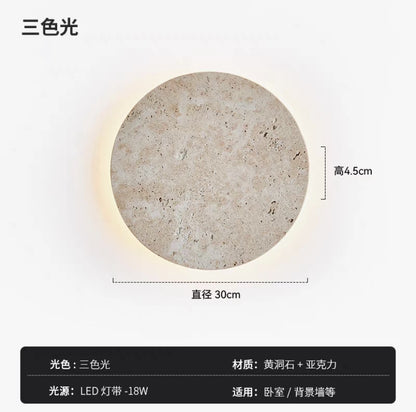 Stone Wall Light Bedroom, Yellow Cave Stone — Meridian NH-700