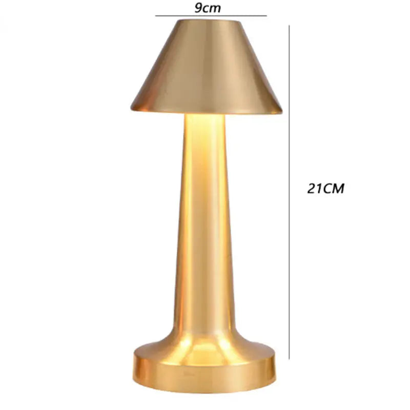 Cordless Table Lamp, Iron and Acrylic, Rechargeable — Meridian NH-721