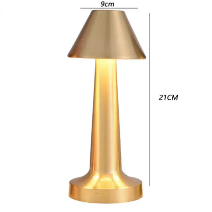 Cordless Table Lamp, Iron and Acrylic, Rechargeable — Meridian NH-721