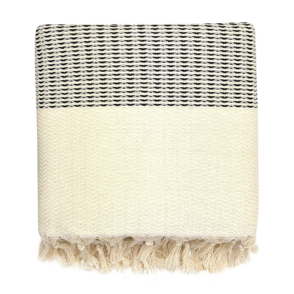 Turkish Cotton Wave Throw, Plush — Fell NH-1524