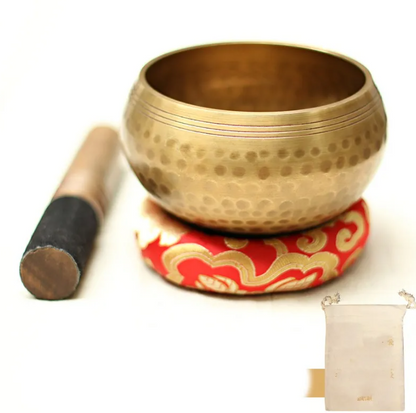 Copper Singing Bowl Set with Striker and Cushion — Chorus NH-961