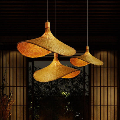 Large Bamboo Pendant Light, 30 to 100cm Diameter — Meridian NH-712