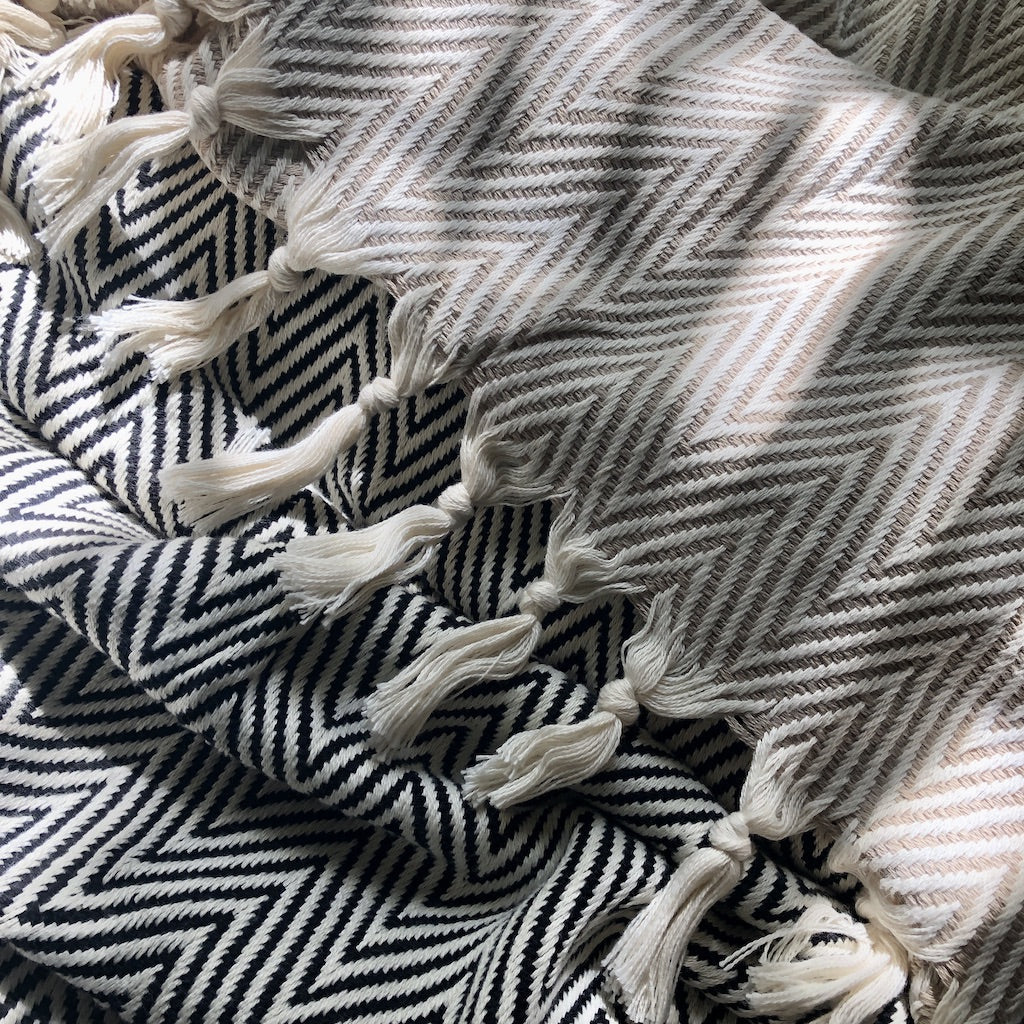 Turkish Cotton Chevron Throw — Fell NH-1516