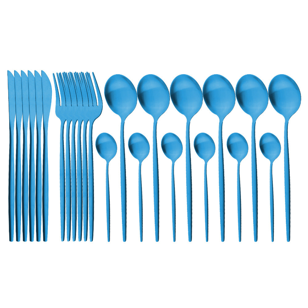 Matte Stainless Flatware Set — Linea NH-1554