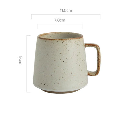 Stoneware Mug for Coffee and Tea, Textured Glaze — Marmo NH-611