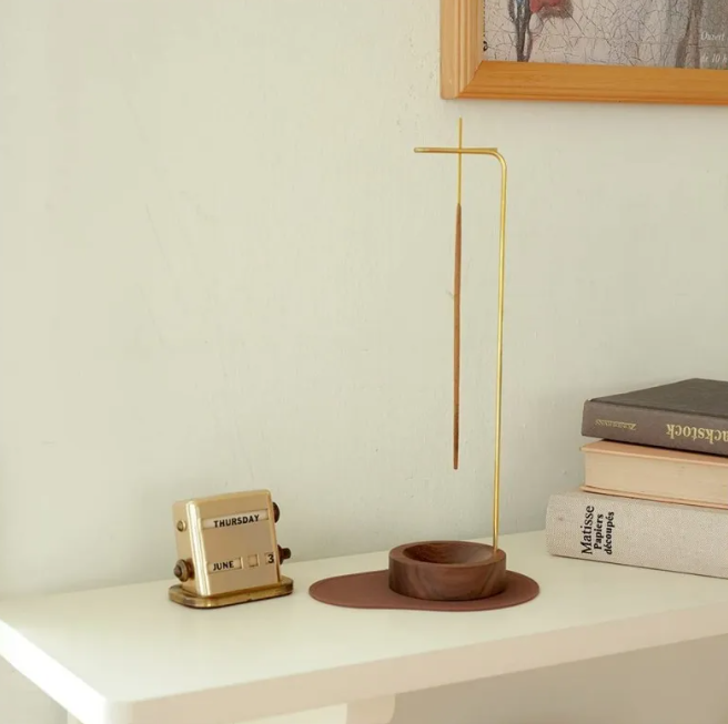 Hanging Wood Incense Burner, Inverted Design — Atrium NH-671