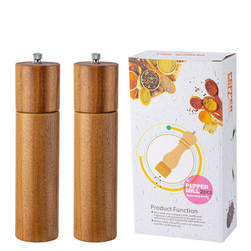 Wooden Pepper Grinder, Acacia 21.5cm — Larder NH-977