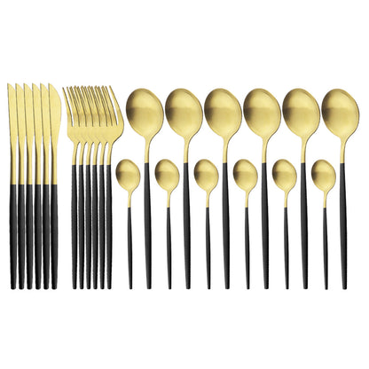Matte Stainless Flatware Set — Linea NH-1554