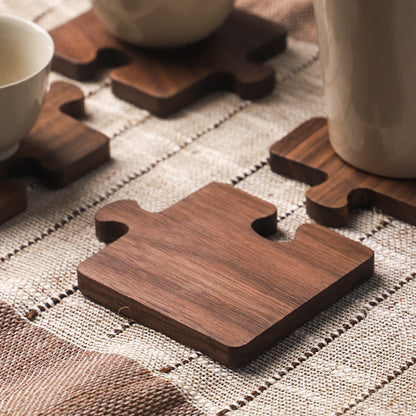 Walnut Wood Coasters, Set — Grove NH-1547