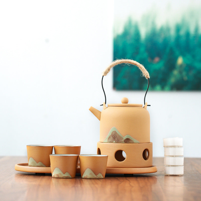 Stoneware Tea Set with Side Handle — Ceres NH-1465