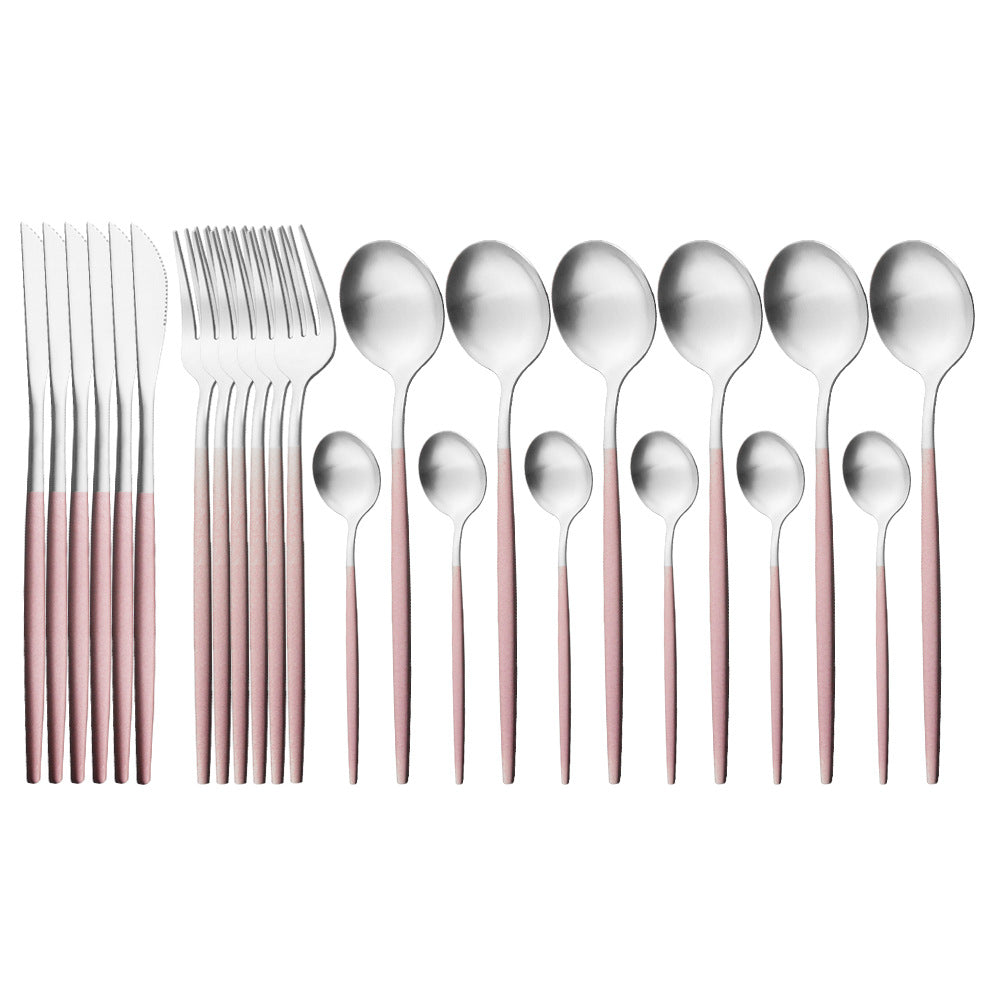Matte Stainless Flatware Set — Linea NH-1554