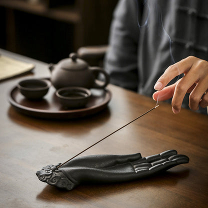 Ceramic Incense Stick Holder Tray, 16 cm Long — Atrium NH-667