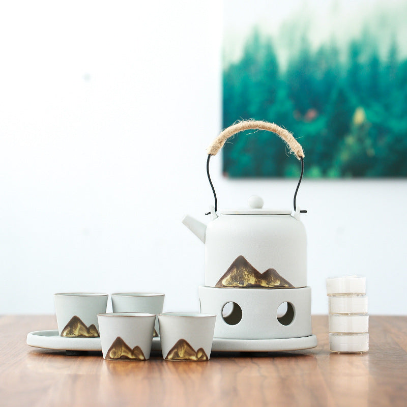 Stoneware Tea Set with Side Handle — Ceres NH-1465