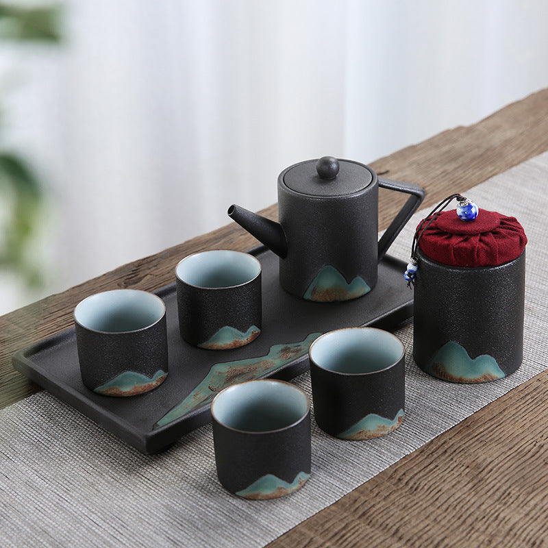 Stoneware Tea Set with Side Handle — Ceres NH-1465