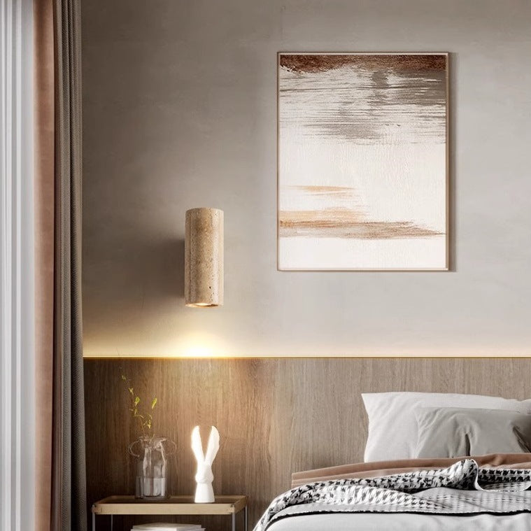 Travertine Bedside Wall Light, E27 Spotlight — Meridian NH-709