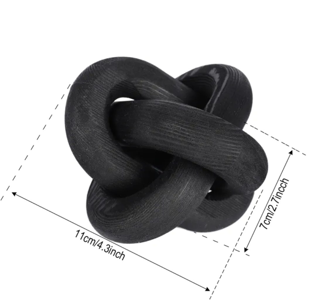 Wooden Knot Sculpture, Hand Carved 12cm — Atrium NH-399