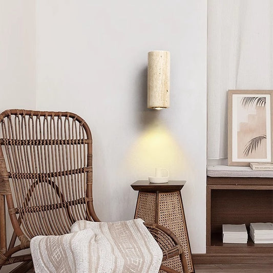 Travertine Bedside Wall Light, E27 Spotlight — Meridian NH-709