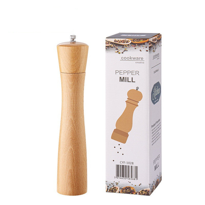 Wooden Pepper Grinder, Manual Beech Mill — Grove NH-459