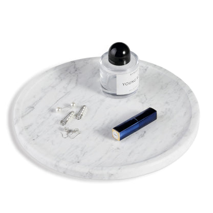 Carrara Marble Tray, Round — Marmo NH-1621