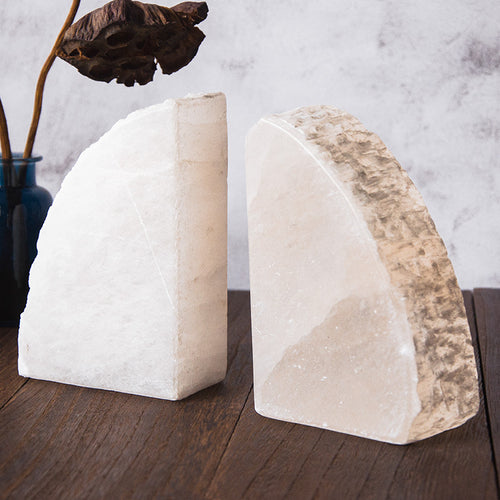 Gypsum Stone Bookend, Natural Stone 10 x 5 x 15 cm — Atrium NH-676