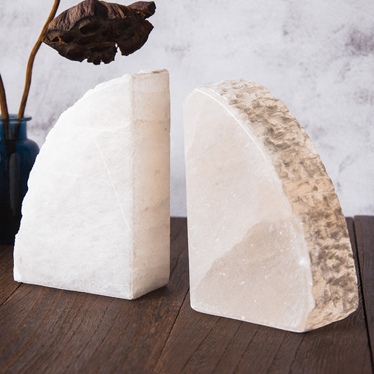 Gypsum Stone Bookend, Natural Stone 10 x 5 x 15 cm — Atrium NH-676