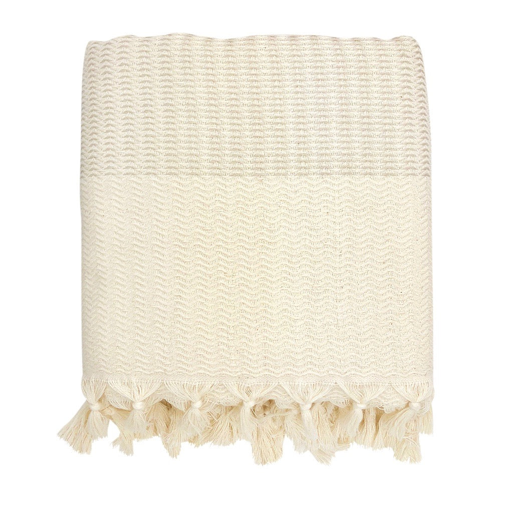 Turkish Cotton Wave Throw, Plush — Fell NH-1524