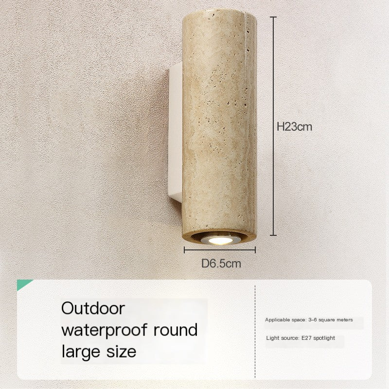 Travertine Bedside Wall Light, E27 Spotlight — Meridian NH-709