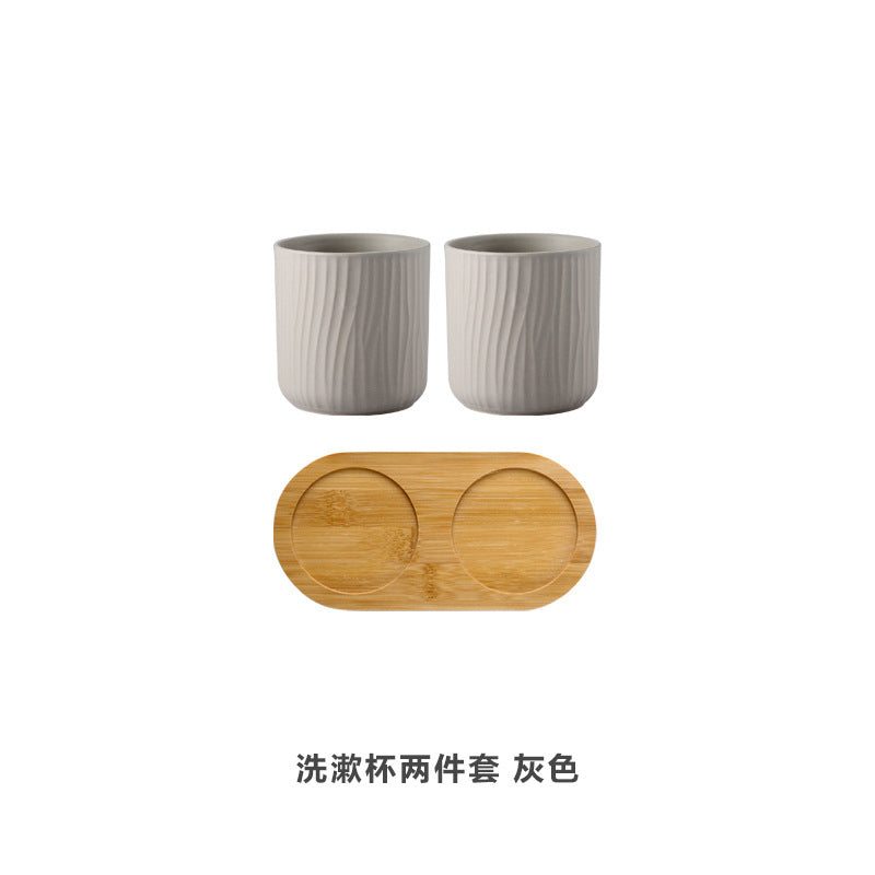 Ceramic Rinsing Cup Set, 500ml — Basin NH-481
