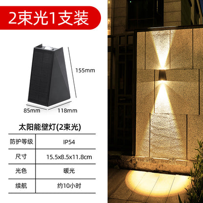 Solar Wall Light, Twin Beam Waterproof — Beacon NH-1343