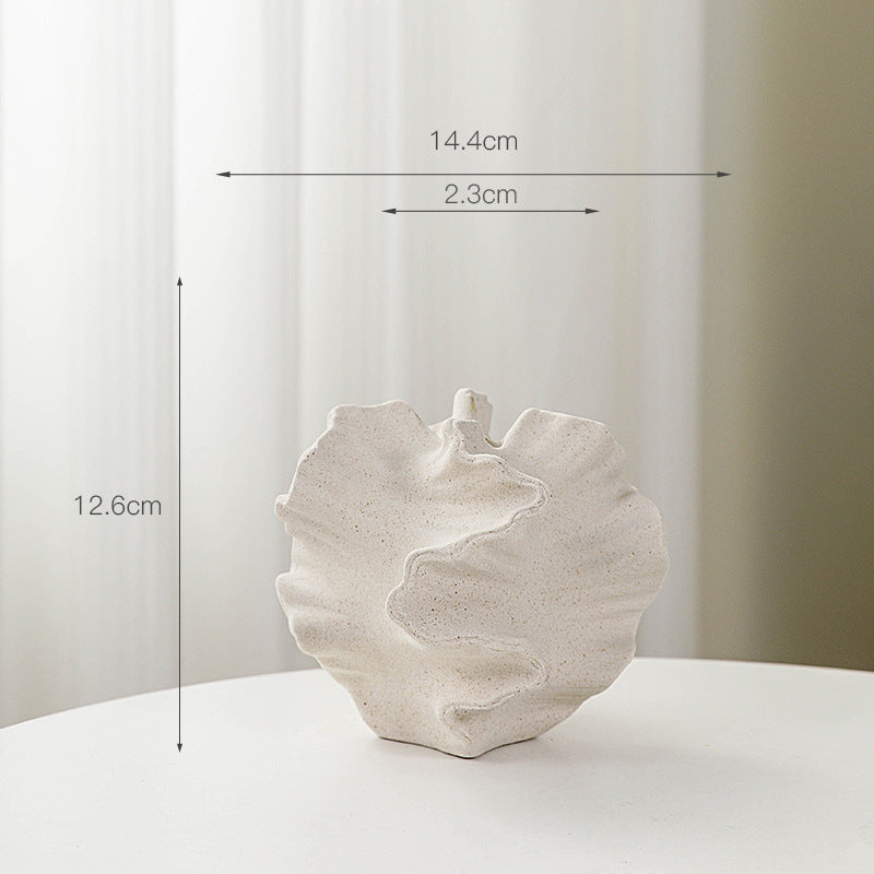 Matte Ceramic Vase Black and White, Two Sizes for Dried Flowers — Atrium NH-654