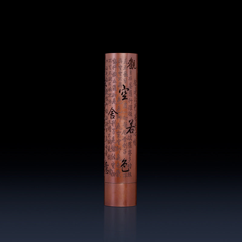 Solid Brass Incense Tube Burner, Carved Stick Incense Holder — Vigil NH-959
