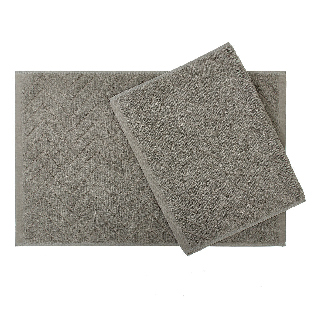 Cotton Bath Mat, Non-Slip in Two Sizes — Bask NH-990