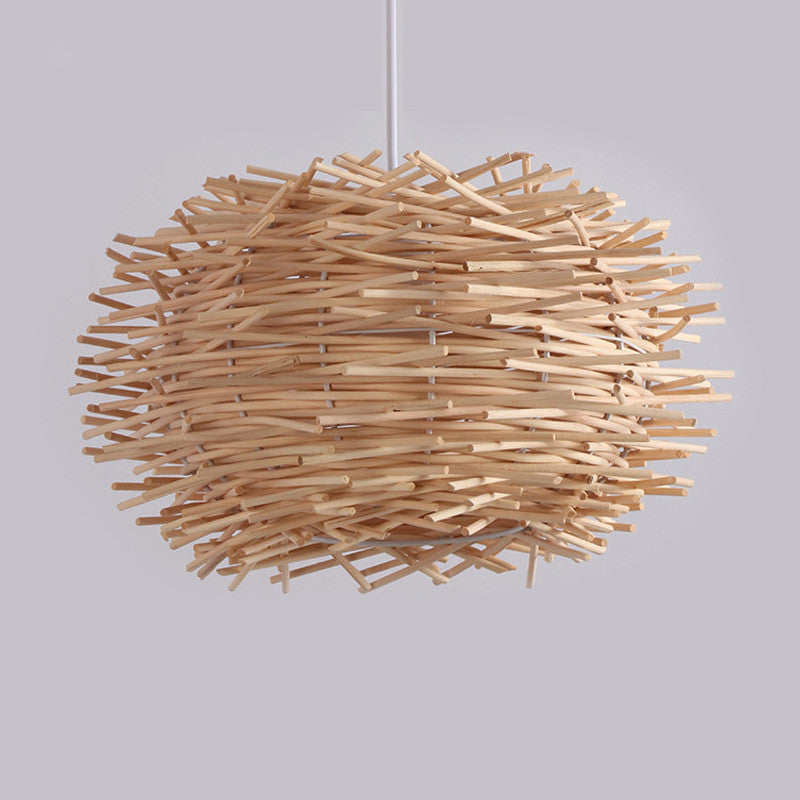 Woven Rattan Pendant Light — Meridian NH-1574