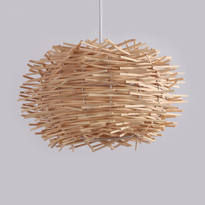 Woven Rattan Pendant Light — Meridian NH-1574