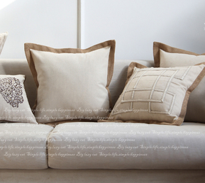Washed Linen Cushion Cover, Natural — Fell NH-1585