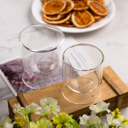 Double Wall Borosilicate Glass Candle Cup, 200 or 400 ml — Atrium NH-673