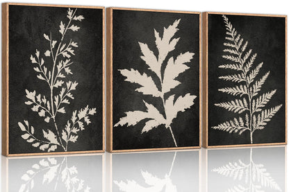 Framed Fern Silhouette Prints, Set of Three 60 x 90cm — Atrium NH-1440