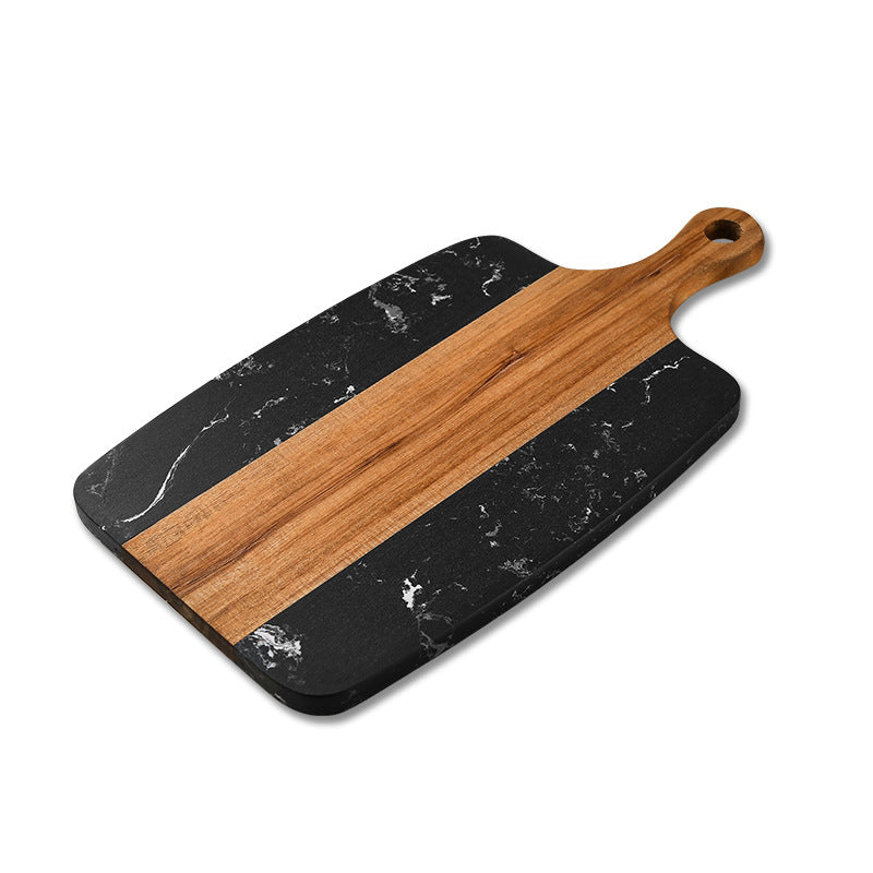 Marble Chopping Board, Acacia Wood 35cm — Grove NH-969