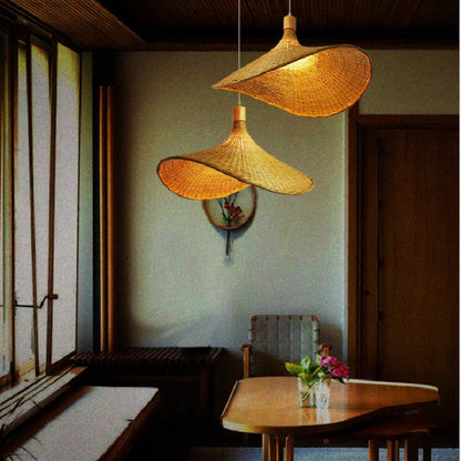 Large Bamboo Pendant Light, 30 to 100cm Diameter — Meridian NH-712