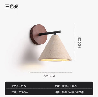 Stone Wall Light Bedroom, Yellow Cave Stone — Meridian NH-700