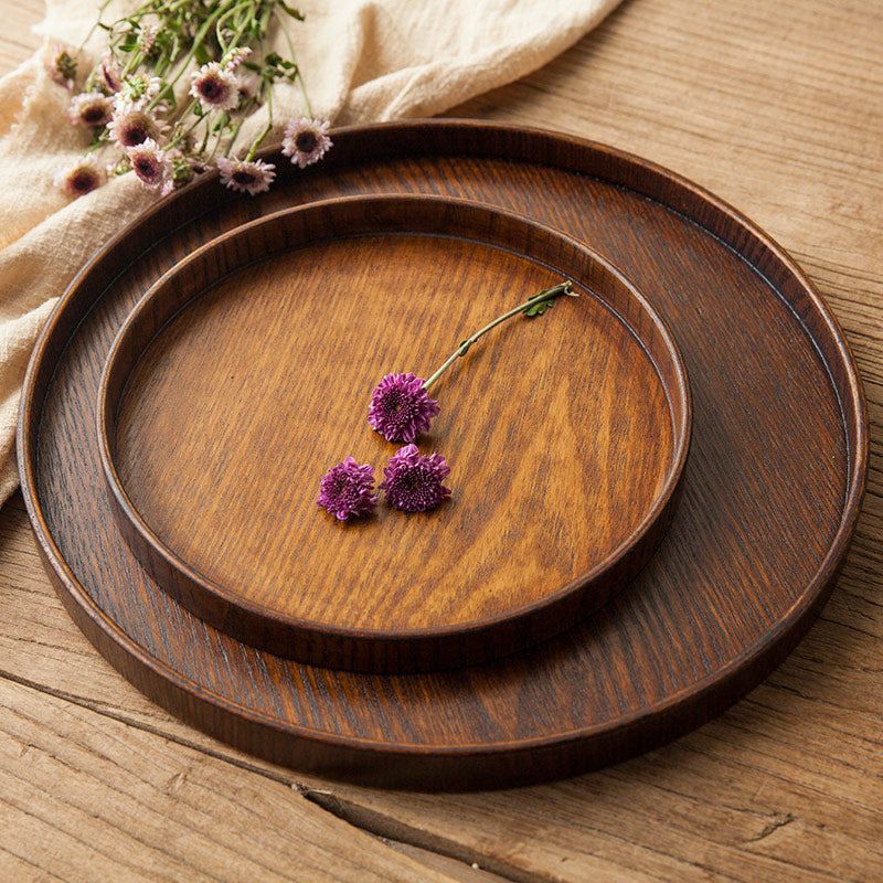 Round Wooden Serving Tray, Three Sizes — Grove NH-466