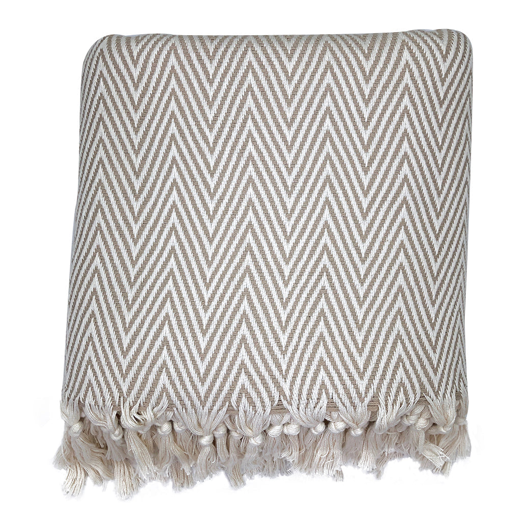 Turkish Cotton Chevron Throw — Fell NH-1516