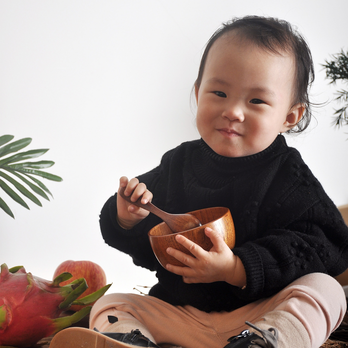 Wooden Soup Bowl for Rice and Noodles, Jujube Wood — Alcova NH-630